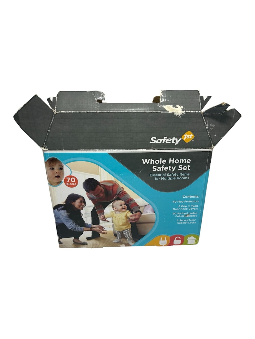 Safety 1st Whole Home Safety Set Outlet & Cabinet Hardware Kit - White